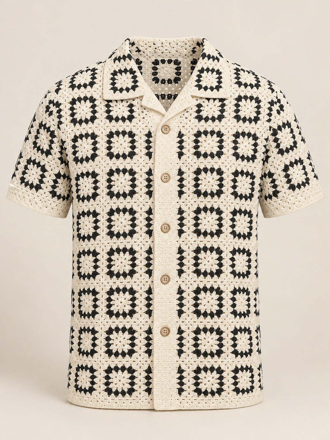 Marlow Crochet Knit Shirt