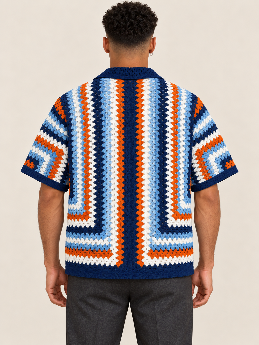 Riviera Multicolor Crochet Shirt