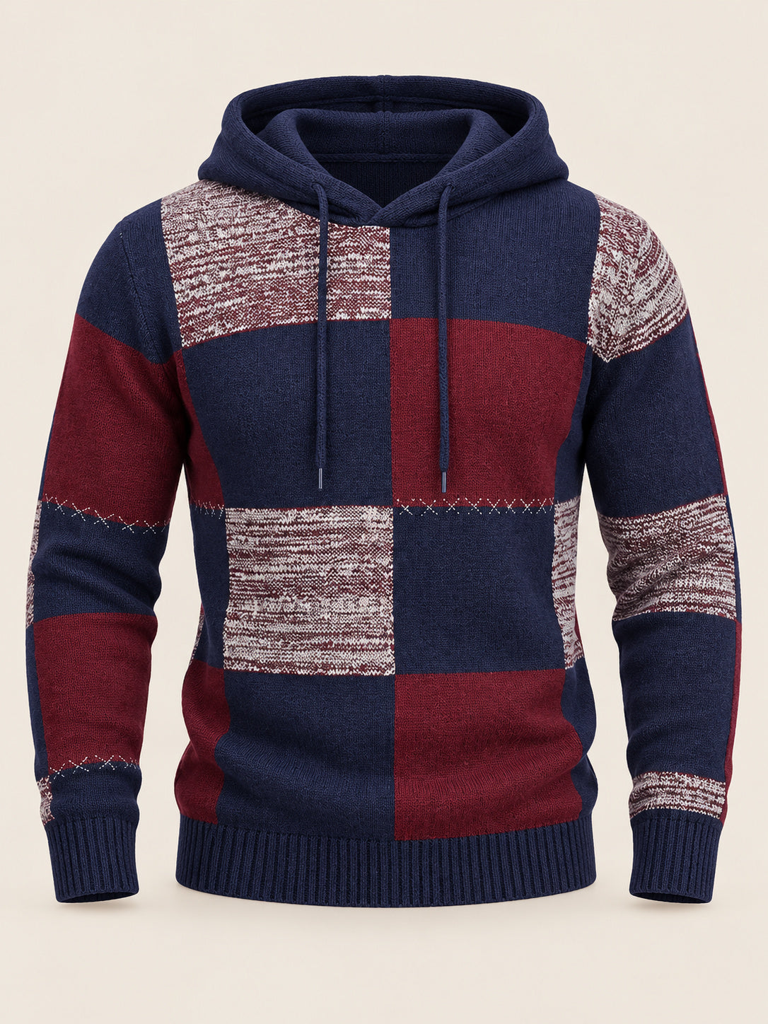 Harbor Patchwork Knit Hoodie