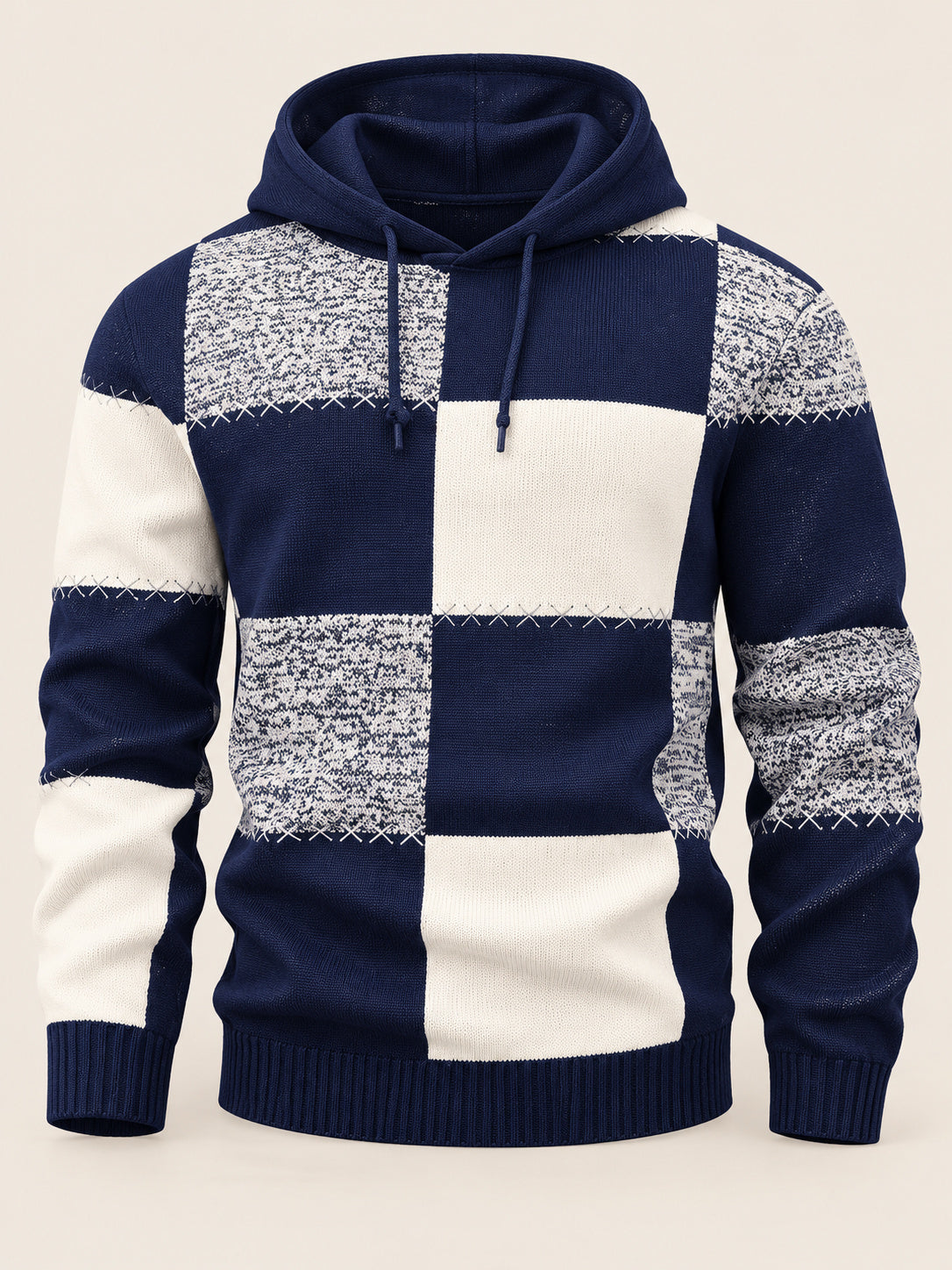 Harbor Patchwork Knit Hoodie