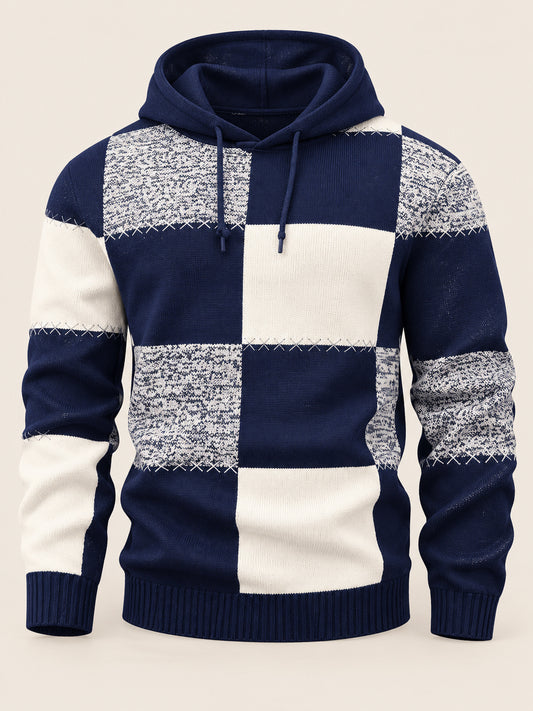 Harbor Patchwork Knit Hoodie