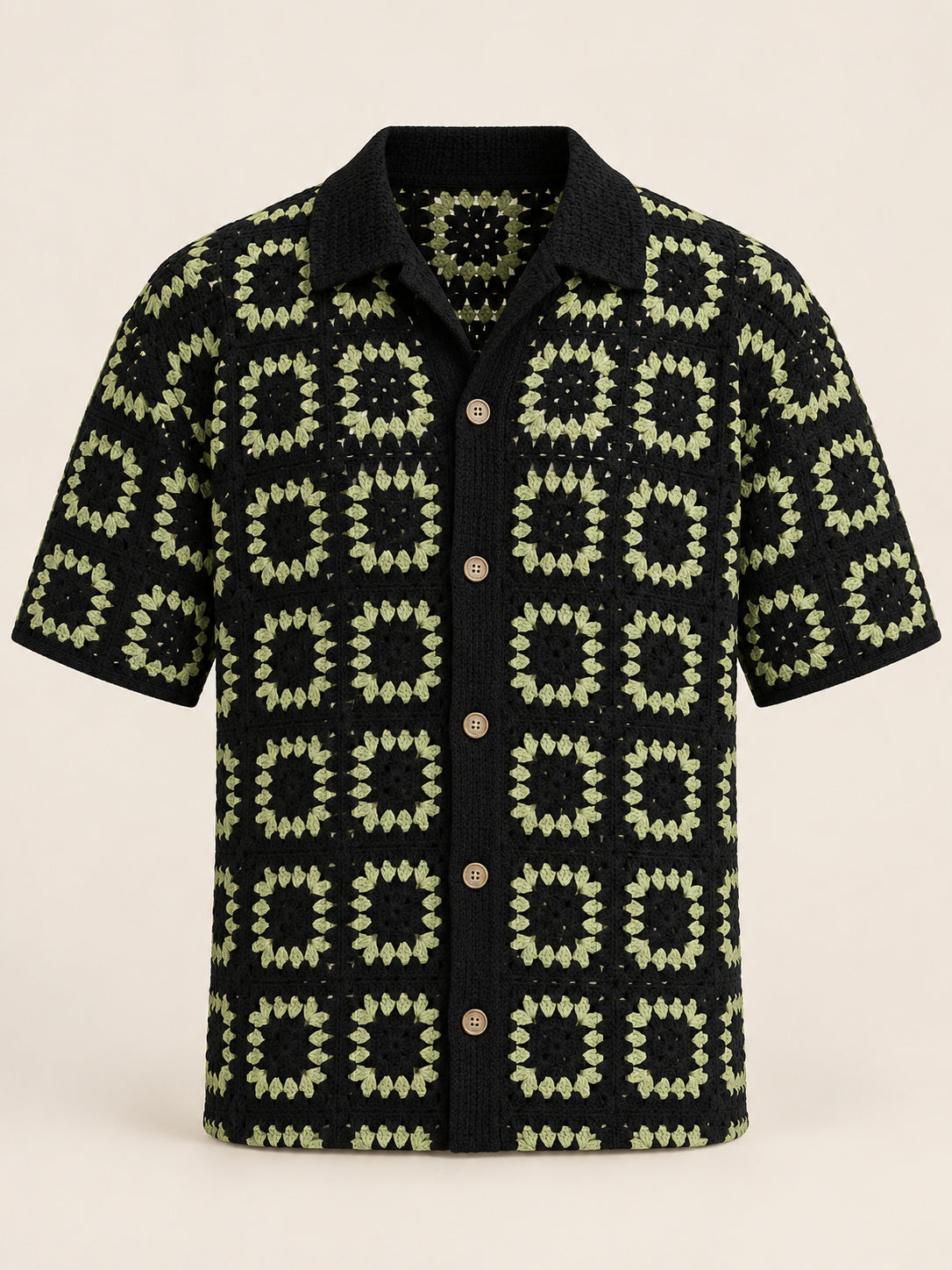 Marlow Crochet Knit Shirt