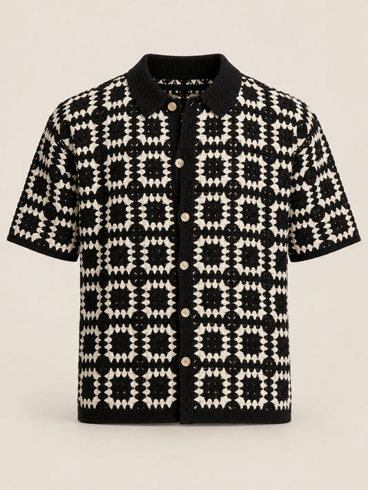 Marlow Crochet Knit Shirt