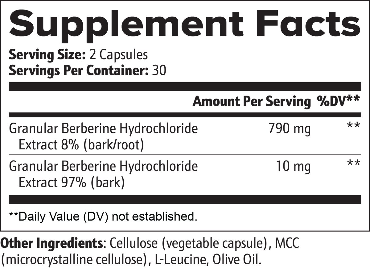 Berberine HCl Complex | Metabolic & Blood Sugar Support