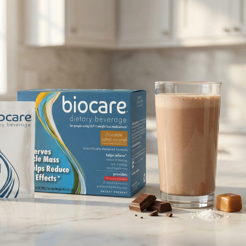 30G Protein Chocolate Salted Caramel Biocare Dietary Beverage (14 Servings)