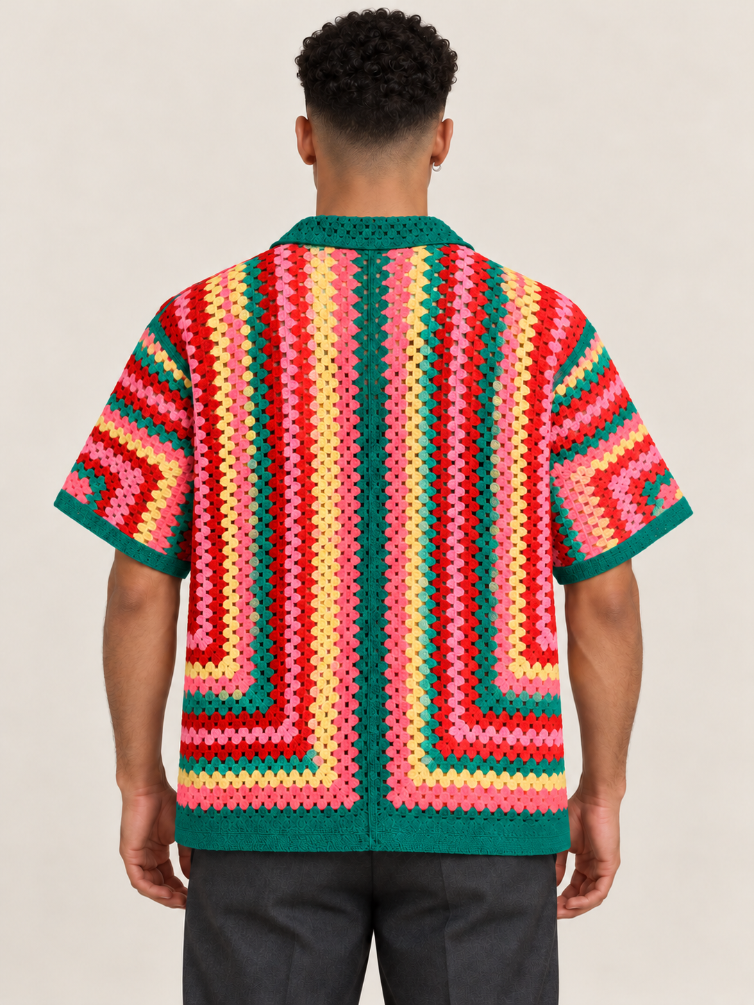 Riviera Multicolor Crochet Shirt