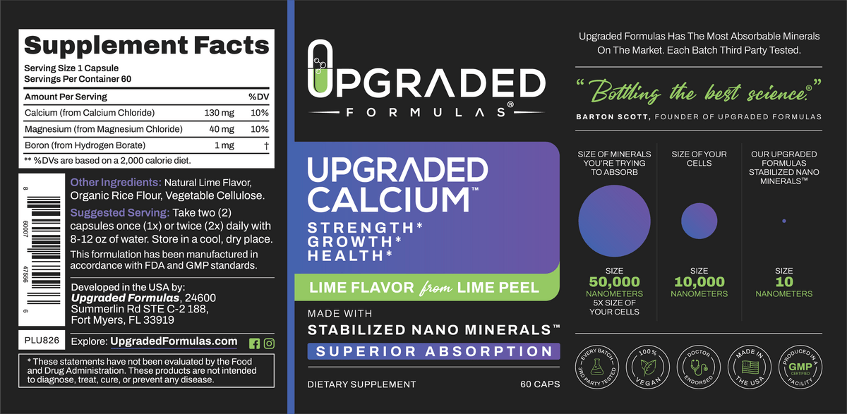 Upgraded Calcium 60 ct Capsules