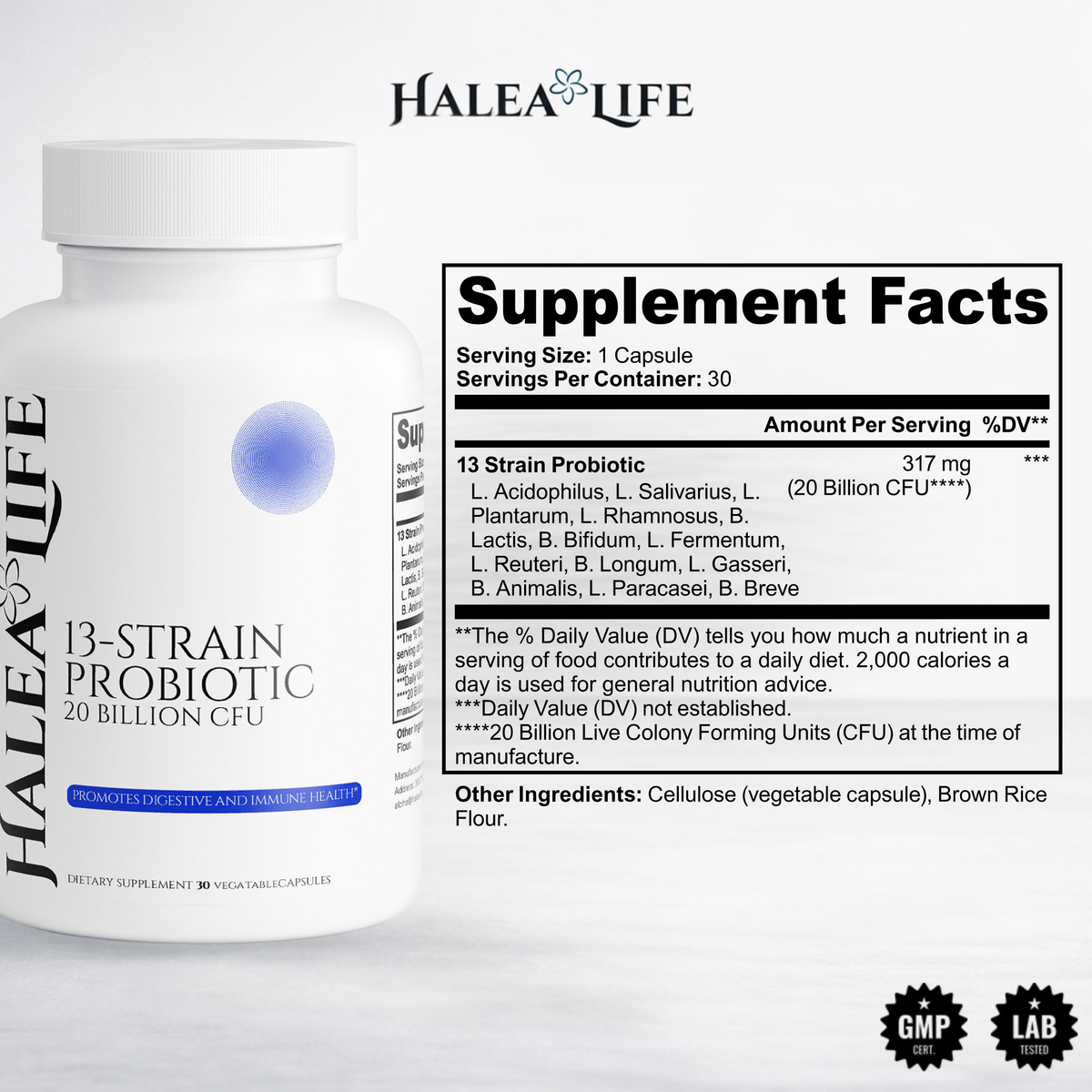 13-Strain Probiotic 20 Billion Capsules