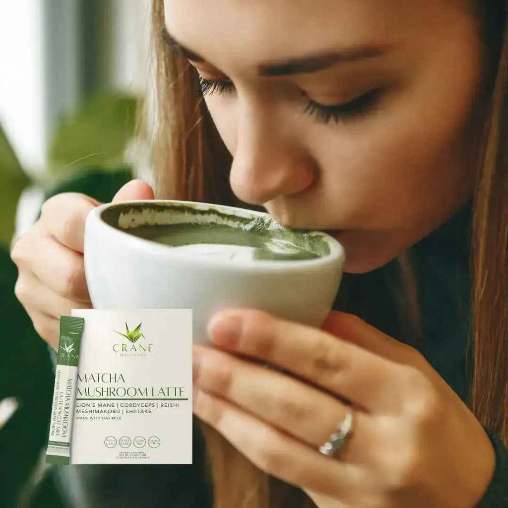 Matcha Mushroom Latte