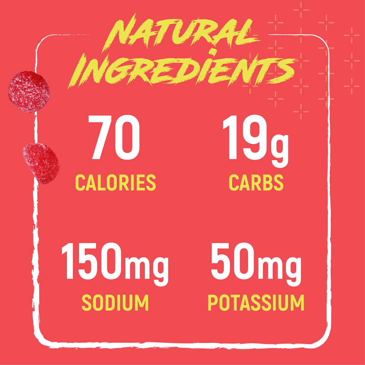 Caffeinated Strawberry Lemonade Sour Energy Chews