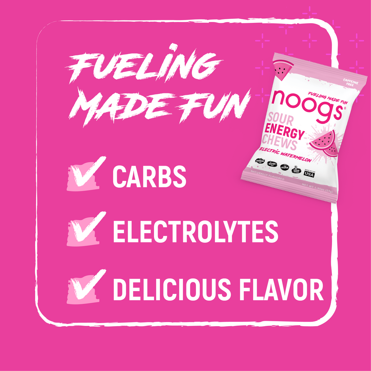 Electric Watermelon Sour Energy Chews