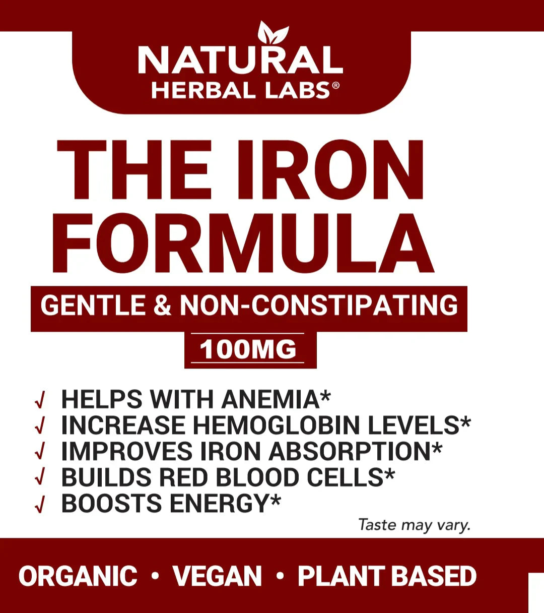 Organic Herbal Iron Formula