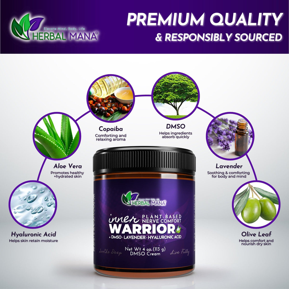 DMSO Cream for Nerve Pain Relief & Sleep | Inner Warrior